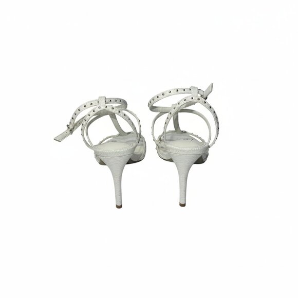 Steve Madden Amour Studded White Sandals - Picture 5 of 7